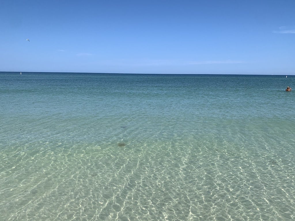 Which beach has the clearest water in Florida?