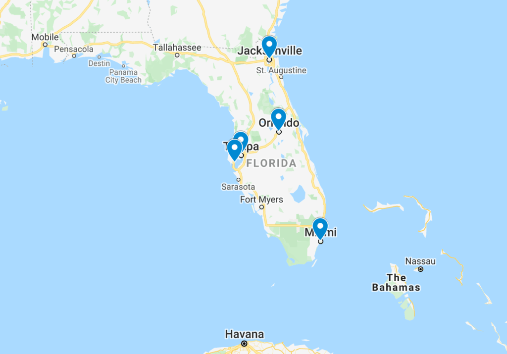 Major Cities In Florida The Florida Guidebook